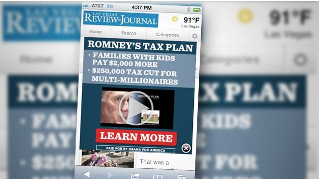 Did mobile ads help Obama get re elected